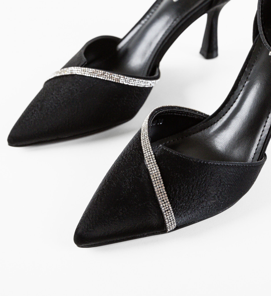 Pantofi Dama Rubble Negri - Eleganță și Stil - imagine 8
