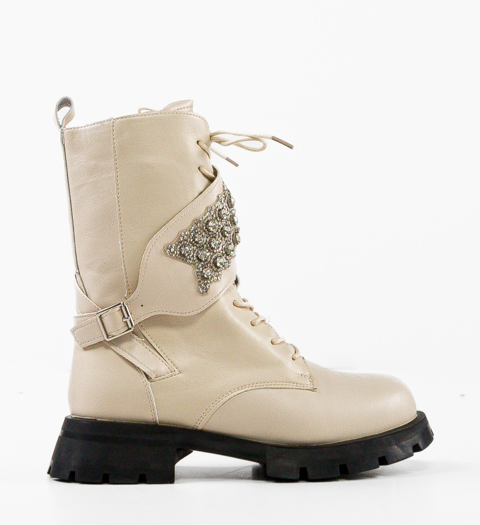 Ghete Dama Lakeras Bej - Confort și Stil - imagine 2