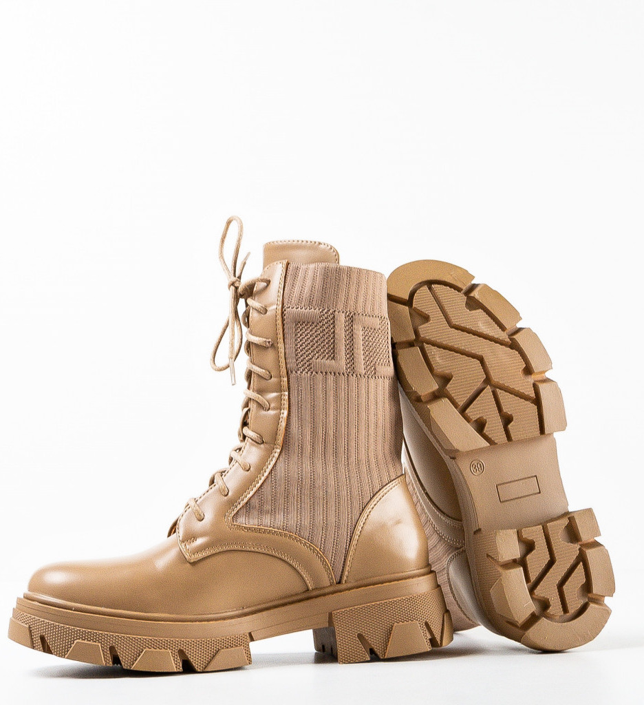 Ghete Dama Levy Khaki | Stil si Confort - imagine 5