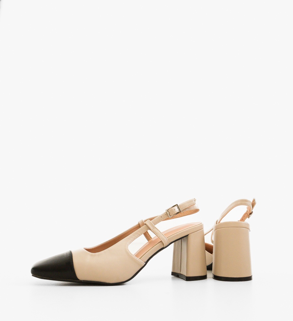Pantofi Dama Calum Bej | Eleganți și Moderni - imagine 4