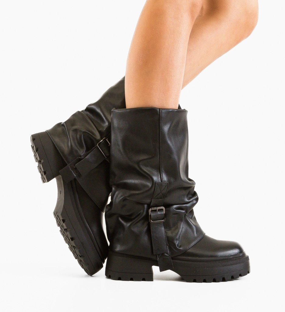 Cizme Gorczyca Negre Elegante - Design Modern - imagine 3