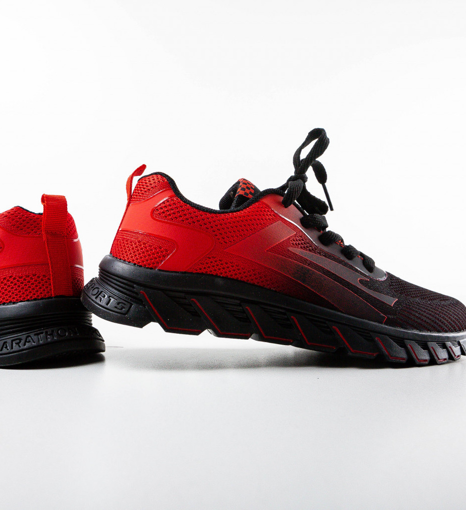 Pantofi Sport Caiden Roșii - Confort Maxim - imagine 6
