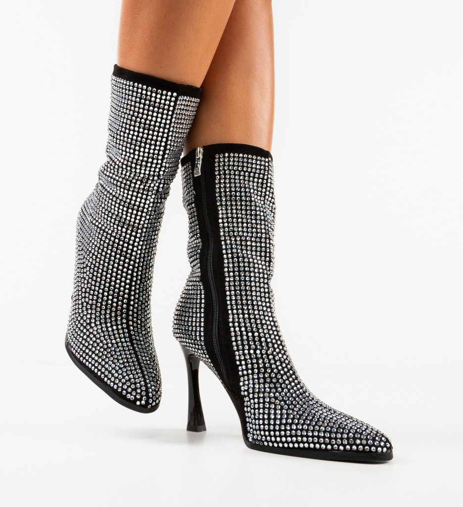 Botine Dama Wobiza Negre | Confort și Stil - imagine 2