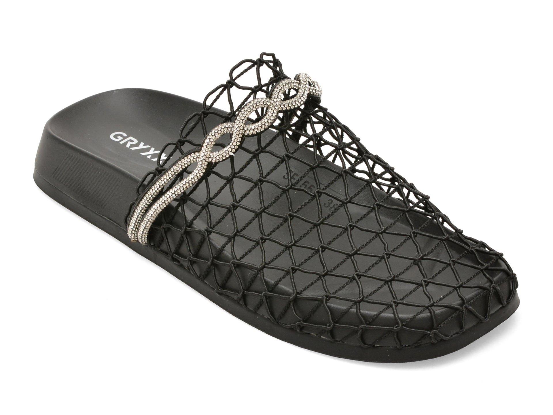 Papuci GRYXX Negri Textil Confort Slip-On