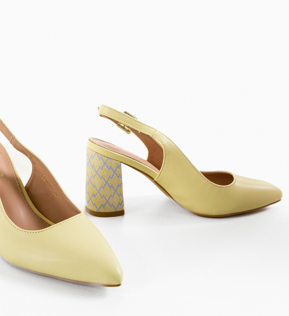 Pantofi Rafda Galbeni - Eleganță și Stil - imagine 5