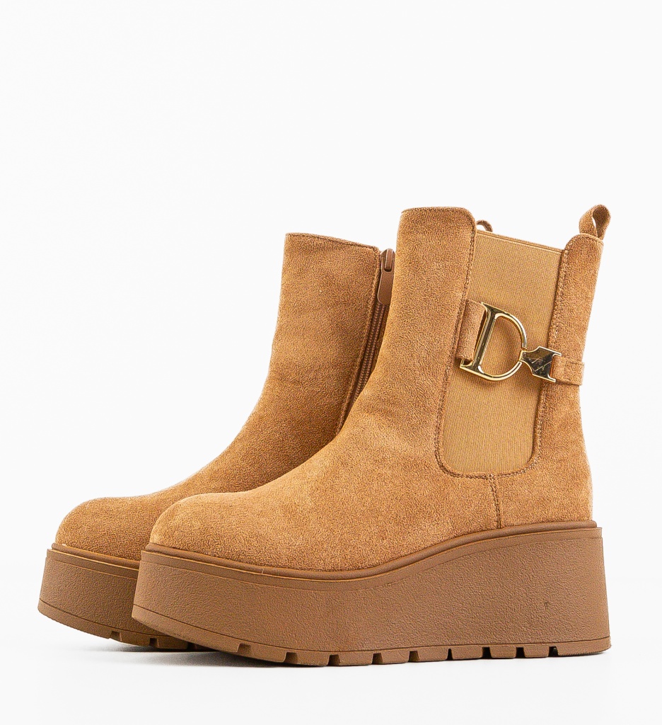Ghete Dama Neba Camel | Confort si Eleganta - imagine 7
