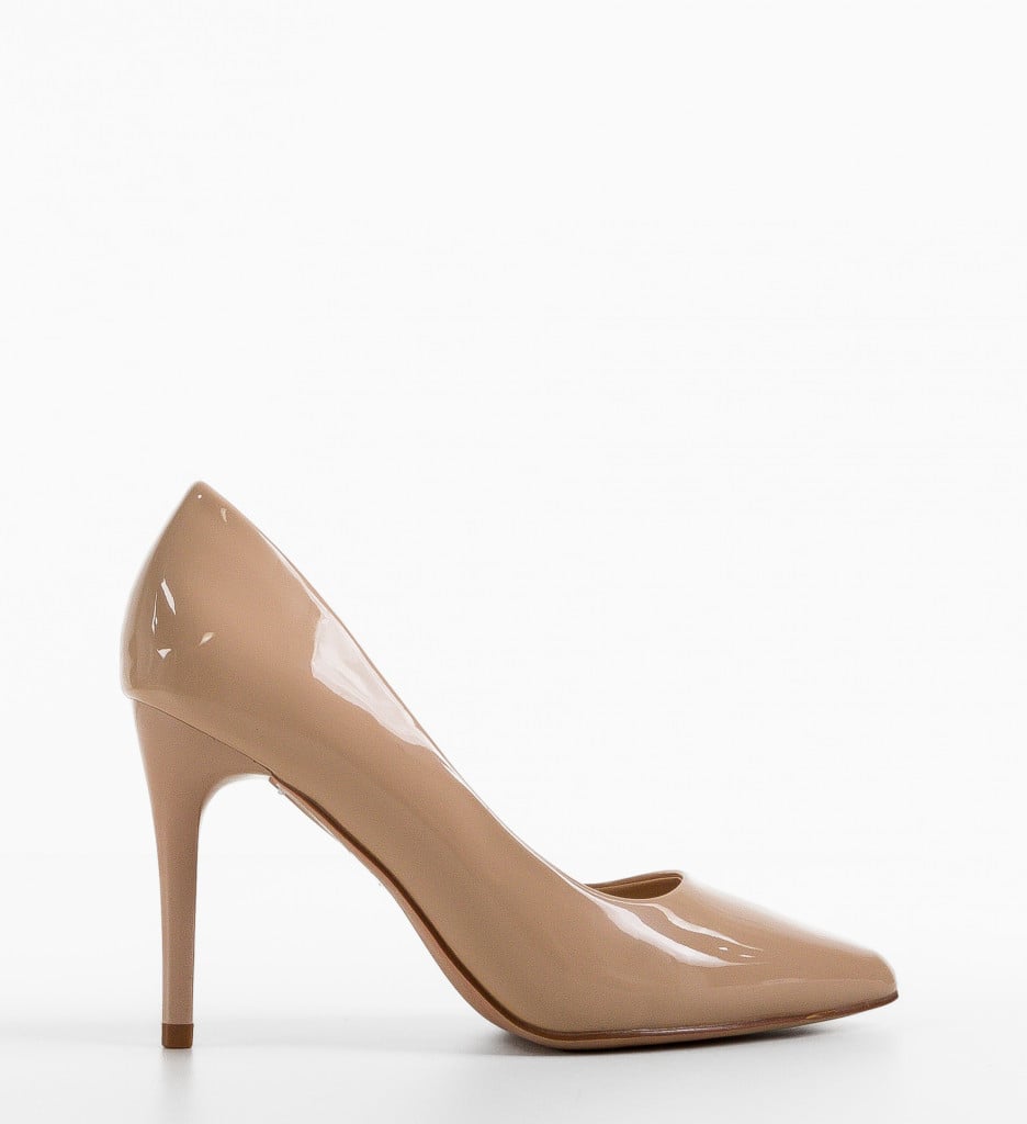 Pantofi Kezia Nude - Eleganță și Stil | Toc Comod - imagine 6