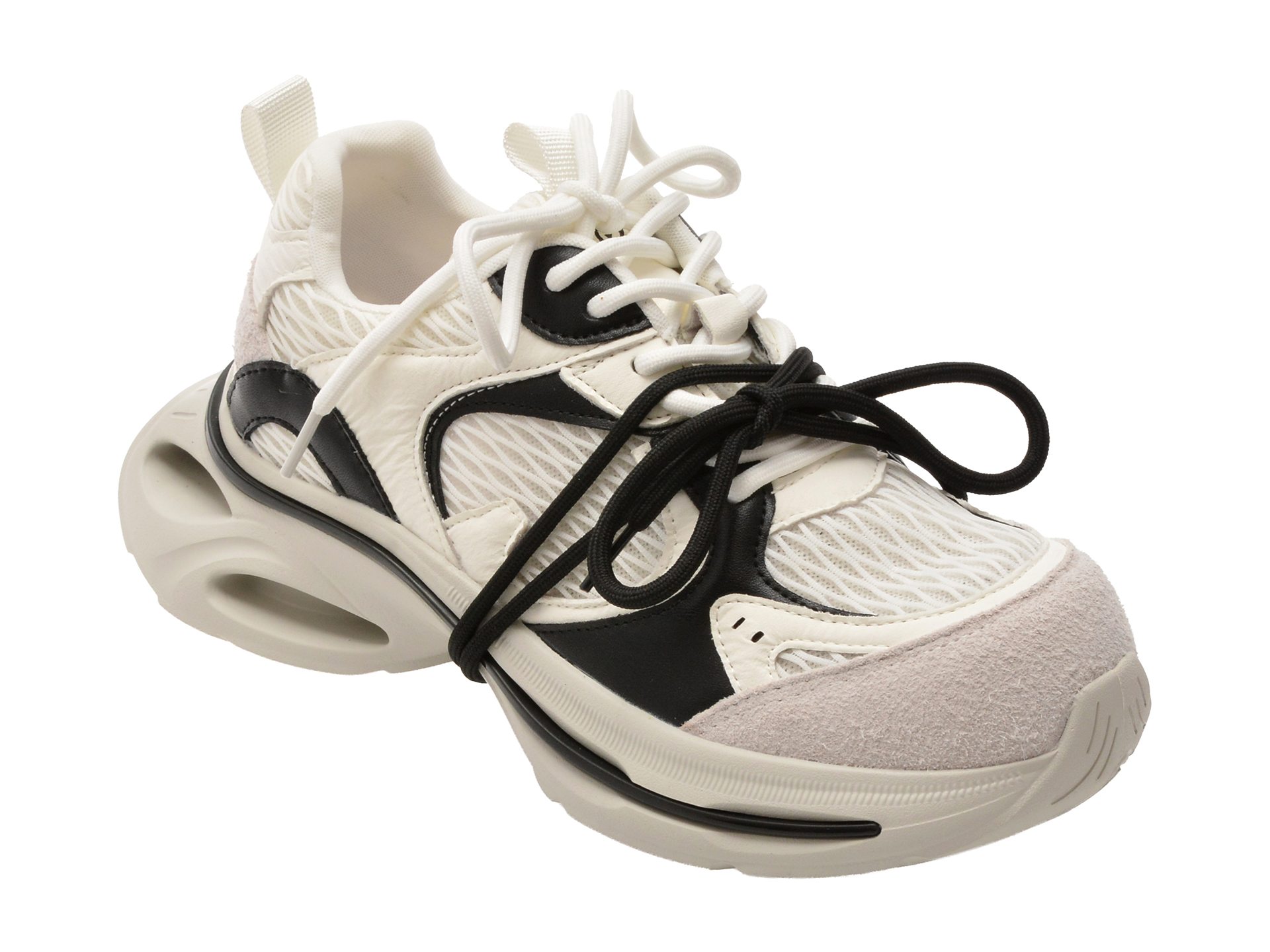 Pantofi Sport GRYXX Alb-Negru Confortabili