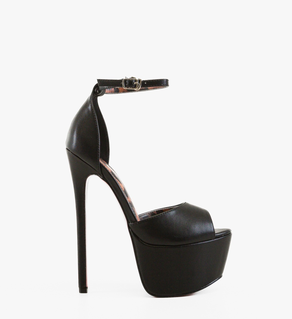 Sandale cu Toc Ninesa Negre | Eleganță Absolută - imagine 11