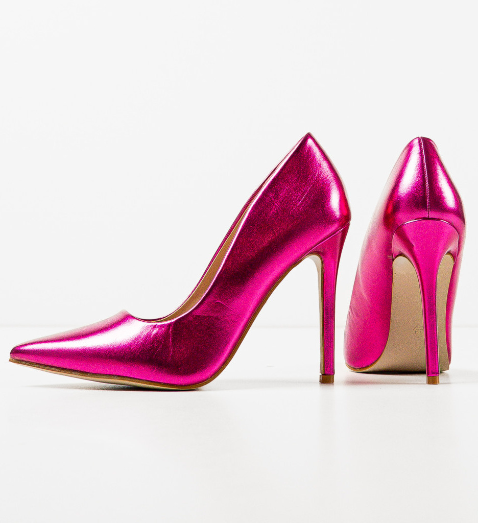 Pantofi cu Toc Plazyn Fuchsia - Stil Feminin Remarcabil - imagine 5