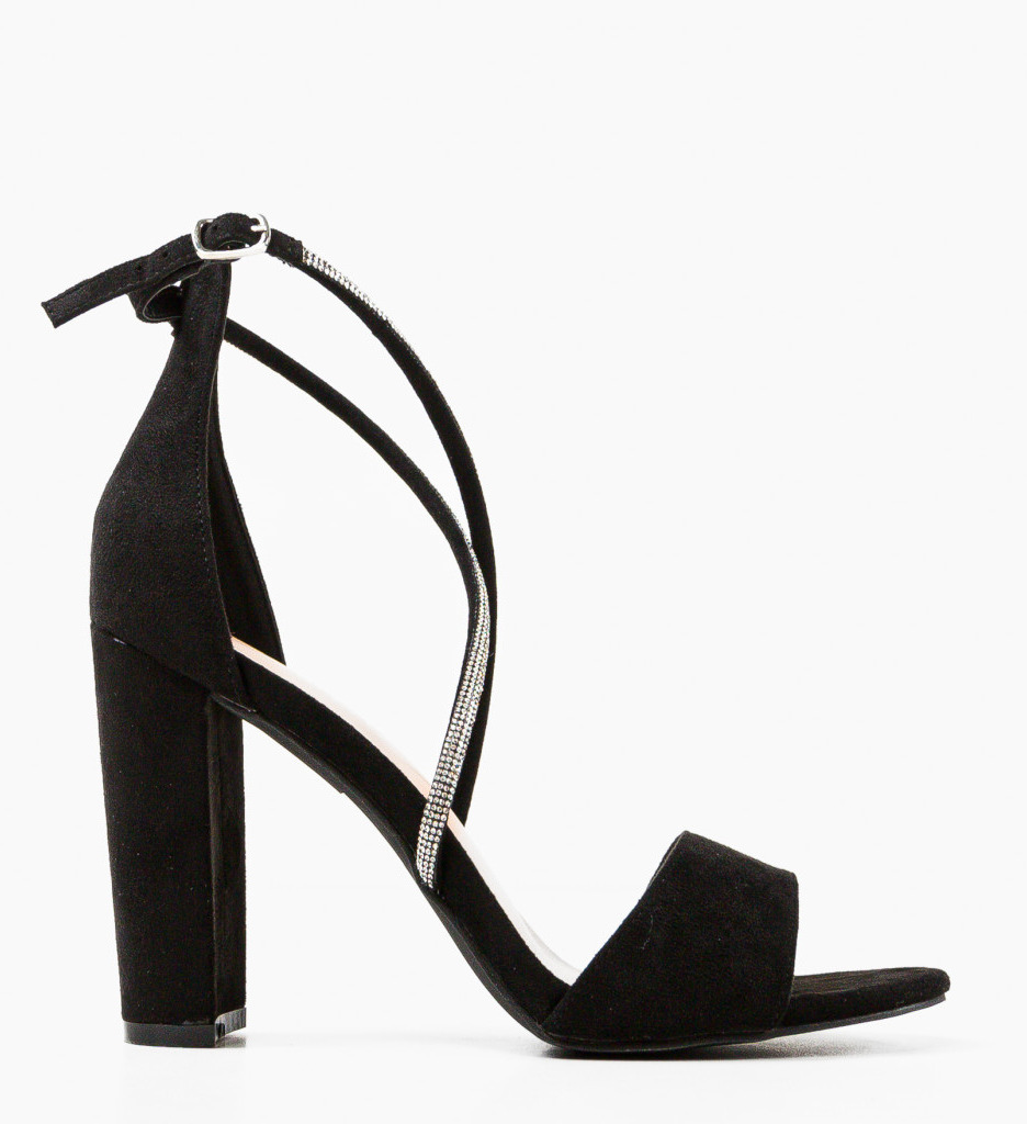 Sandale Malyer Negre cu Toc - Eleganță Asigurată - imagine 5