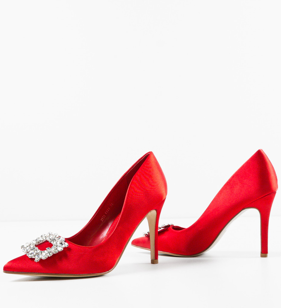 Pantofi Dama Hanna Rosii - Eleganță Asigurată - imagine 7