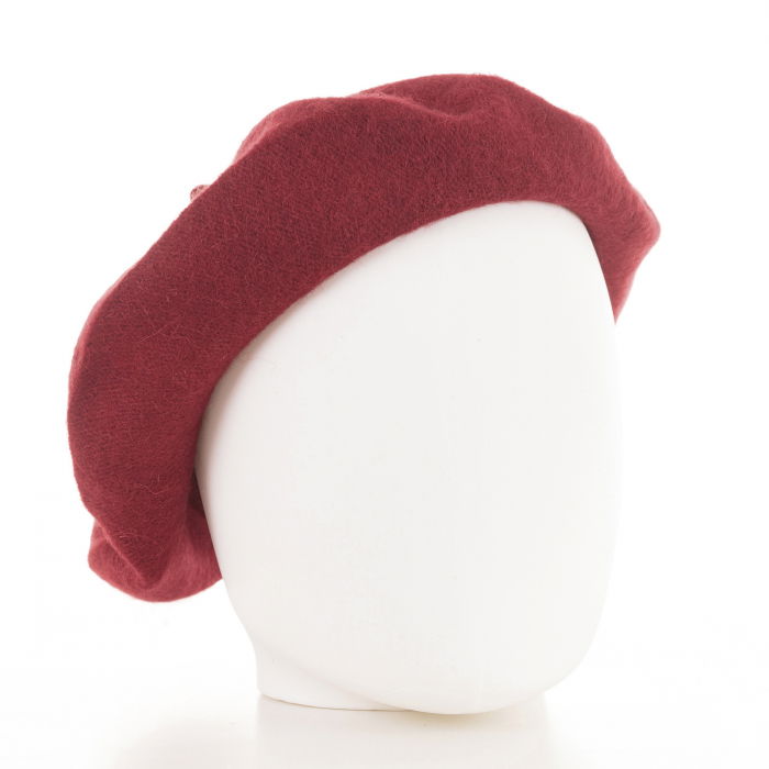 Bereta Frantuzeasca Rosu Inchis | Accesoriu Elegant Shopika