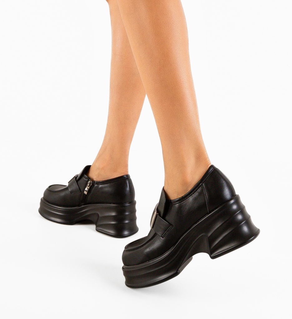 Pantofi Casual Natheo Negri - Confort și Stil - imagine 2