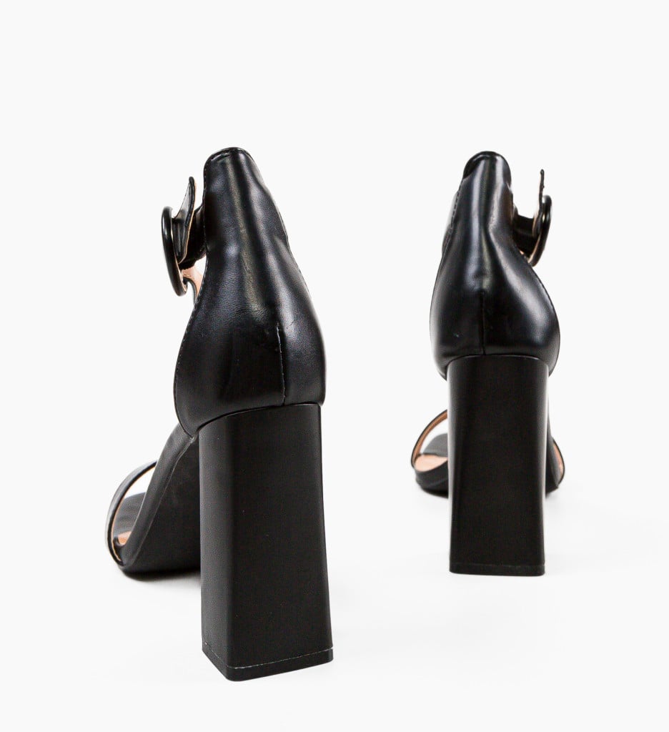 Sandale cu Toc Seppho Negre - Eleganță Clasică - imagine 8