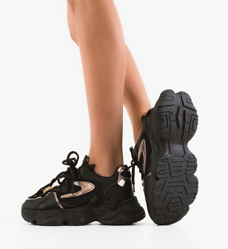 Sneakers Dama Lillian Negre | Confort și Stil