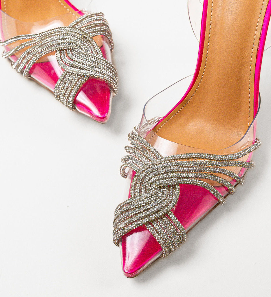Pantofi Toc Baly Fuchsia | Eleganță și Stil - imagine 4