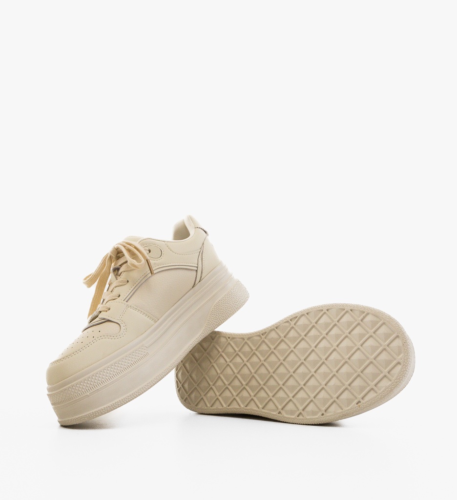 Sneakers Dama Uynn Bej - Confort și Stil Urban - imagine 7