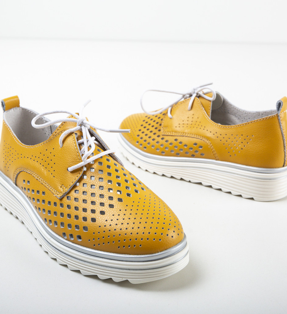 Pantofi Casual Galbeni - Confort și Stil - imagine 7