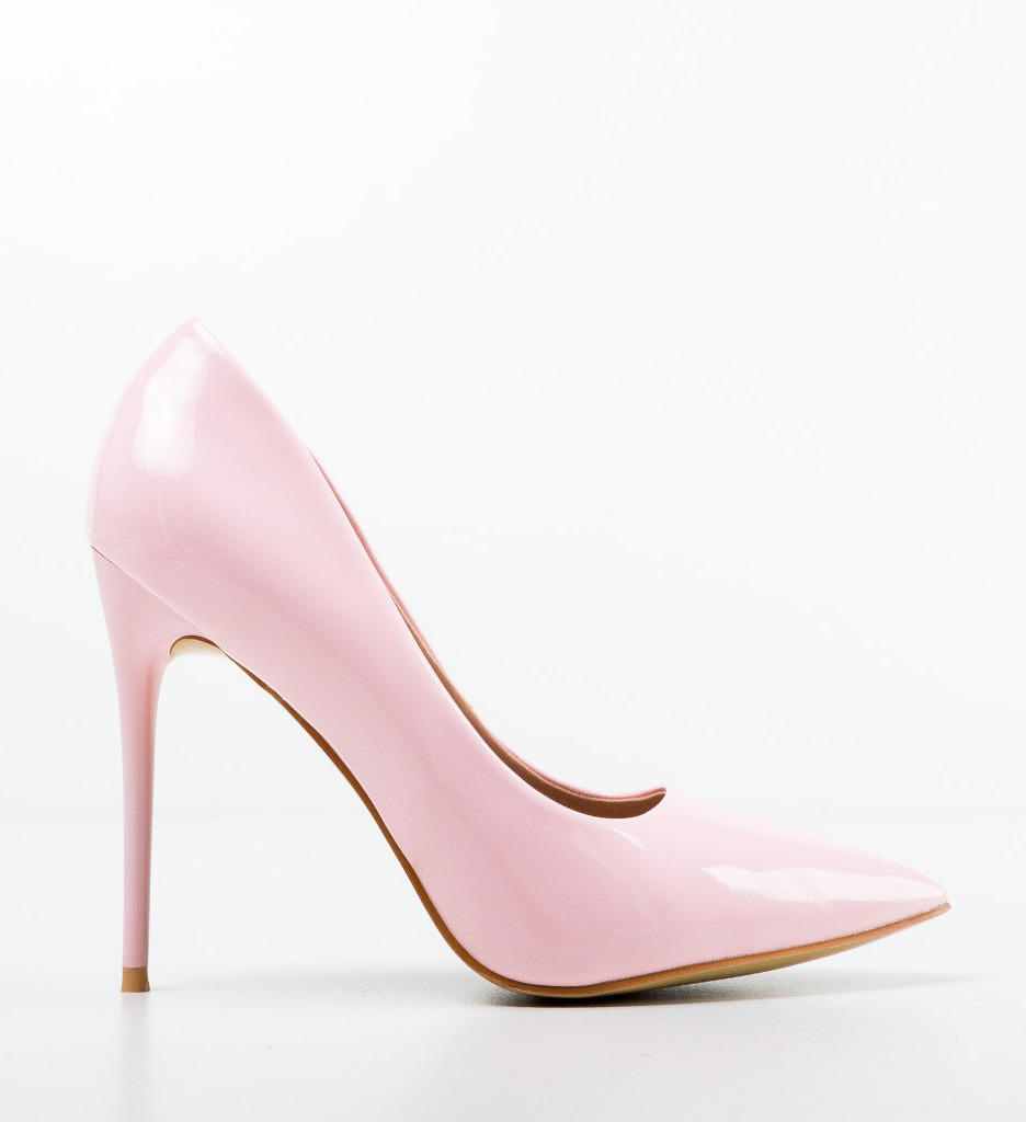 Pantofi Telio Roz Eleganți cu Toc - imagine 5
