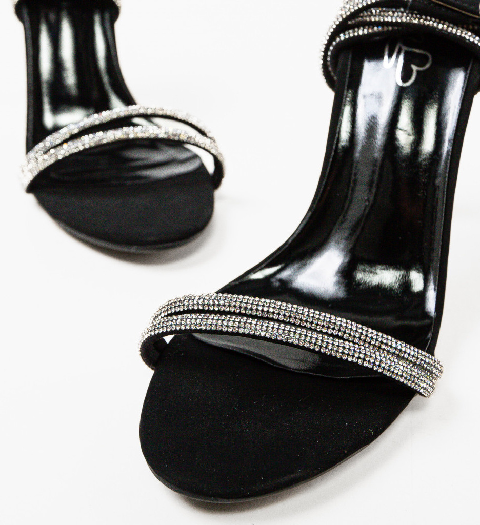 Sandale cu Toc Gypsy Negre | Eleganță Maximă - imagine 5