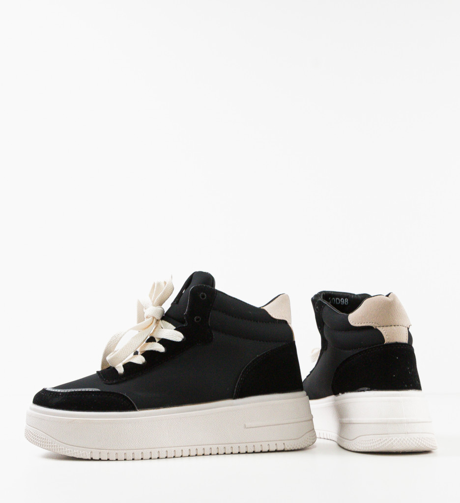 Sneakers Dama Negri Sedio | Confort Zilnic - imagine 4