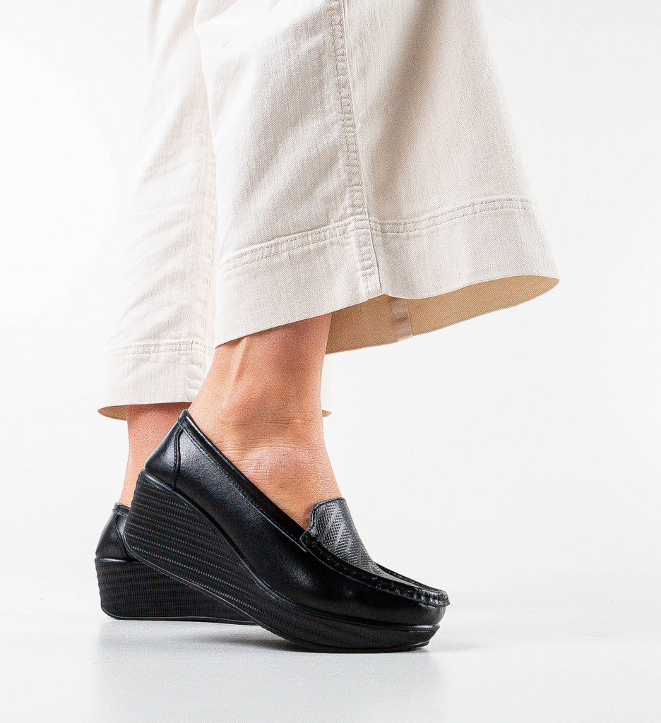 Pantofi Casual Ely Negri - Confort și Eleganță - imagine 2