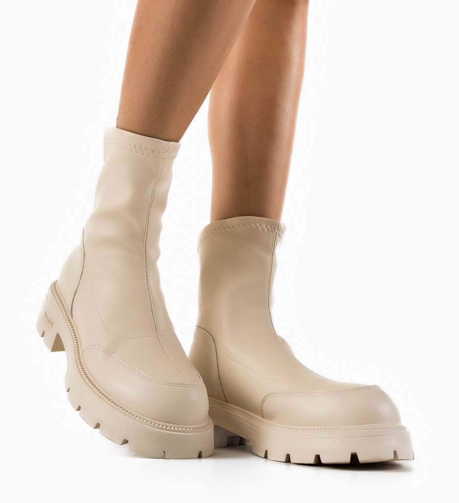 Ghete Merko Bej | Confort și Eleganță Premium - imagine 1