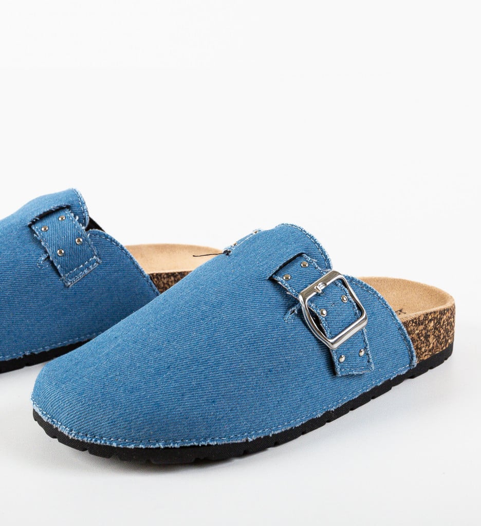 Papuci Neckar Albastri - Confort Casual - imagine 9