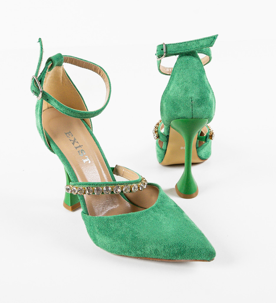 Pantofi Dama Rufus Verzi - Eleganță și Stil Unic - imagine 6
