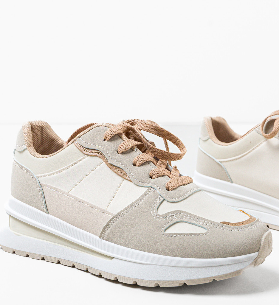 Sneakers dama Martin Bej - Confort și Stil - imagine 7
