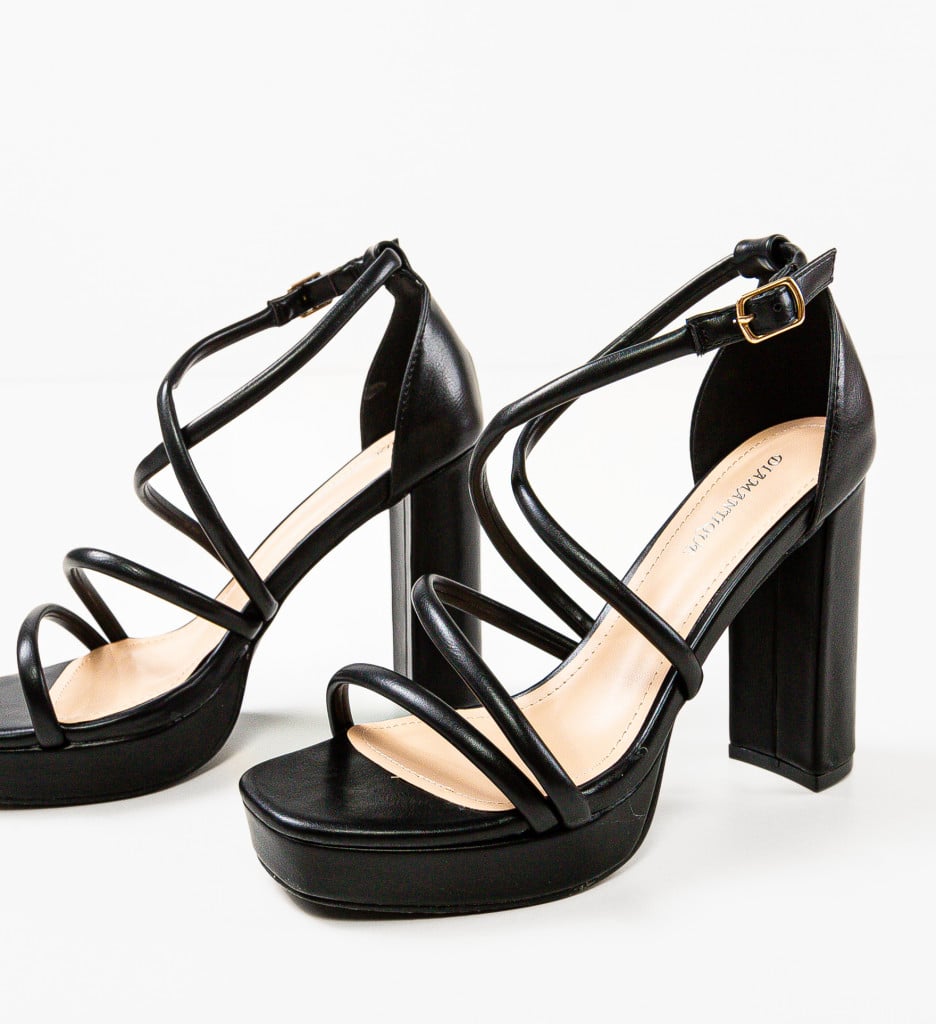 Sandale Tochuk Negre | Eleganță și Stil - imagine 11