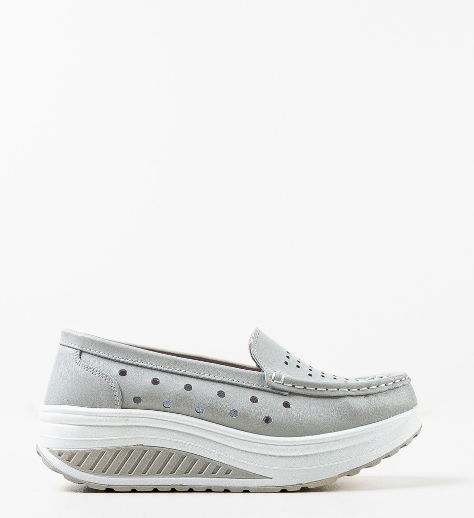 Pantofi Casual Buga Gri - Confort și Stil - imagine 5