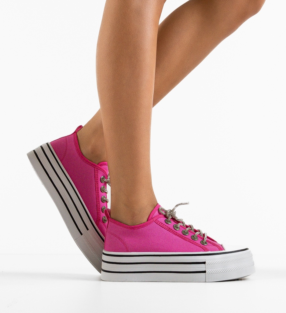 Sneakers Dama Steaia Roz - Confort și Stil - imagine 2