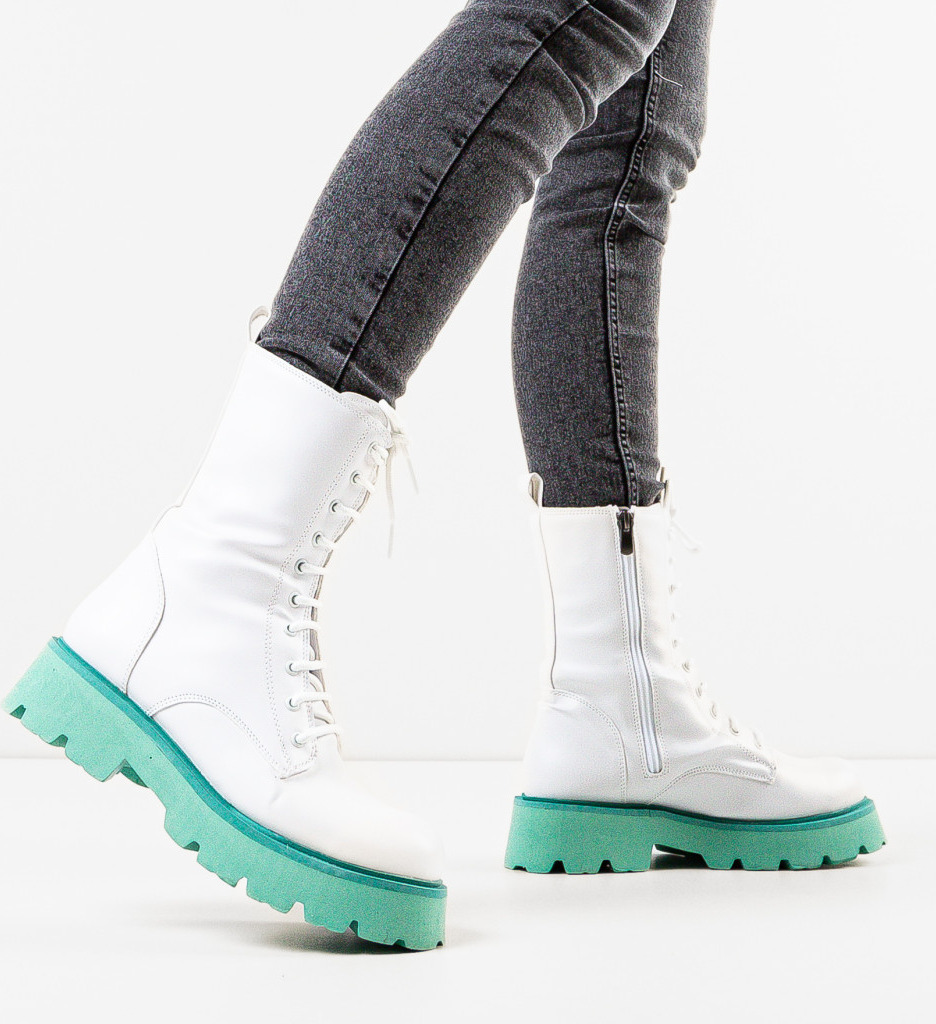 Ghete Dama Darke Albe - Eleganță și Confort - imagine 3