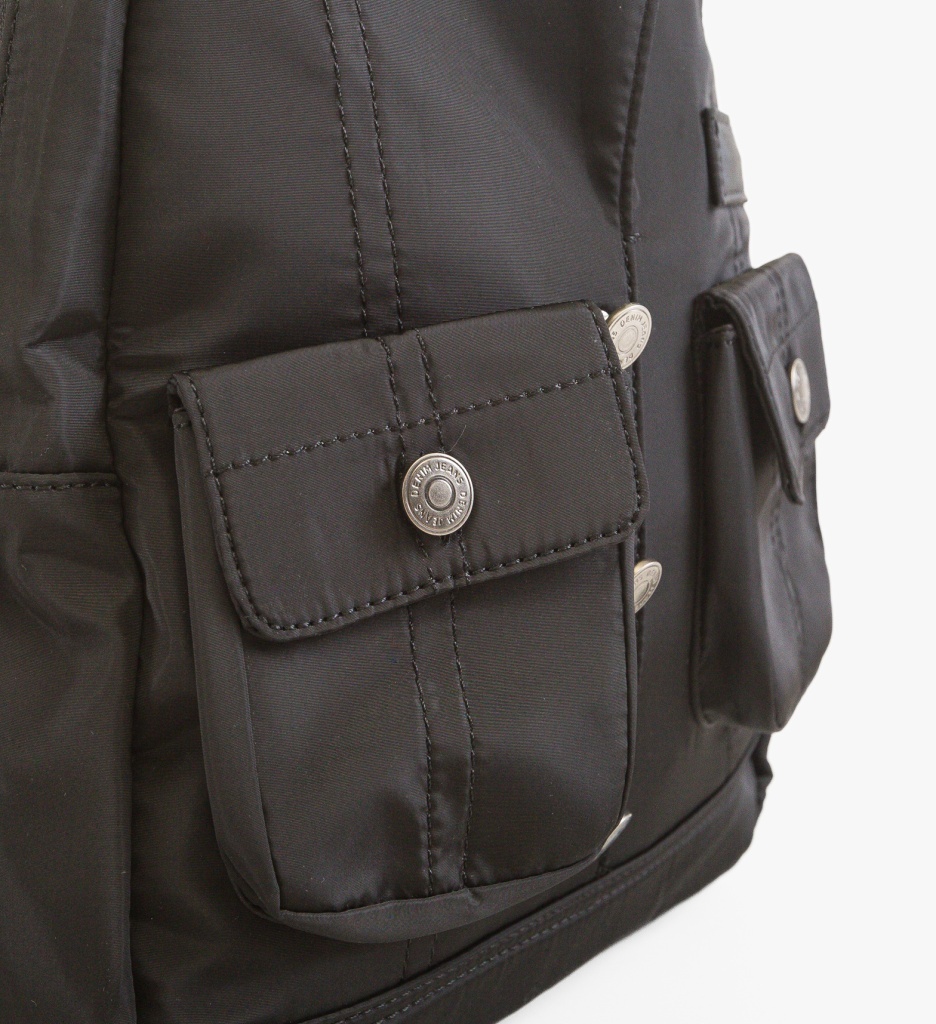 Rucsac Dama Jeans Neagra | Stil Urban Versatil - imagine 4