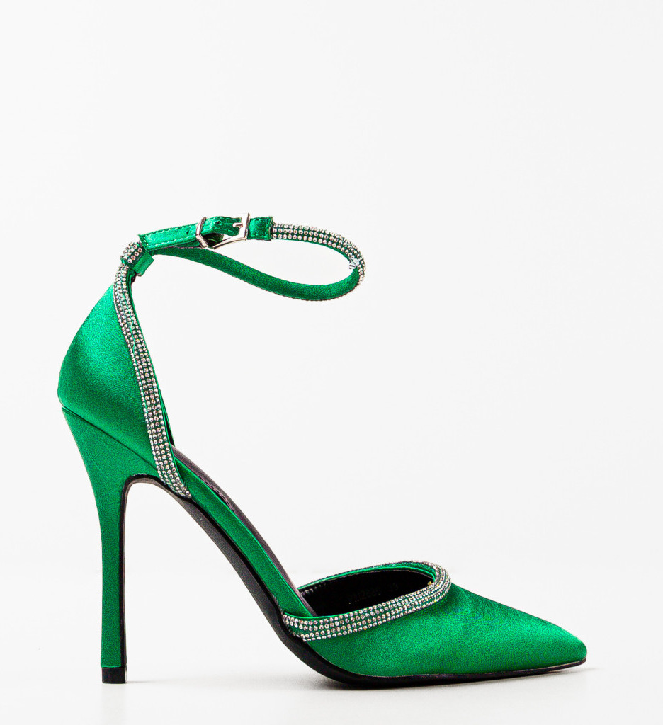 Pantofi dama Huff Verzi - Eleganță și Stil - imagine 5
