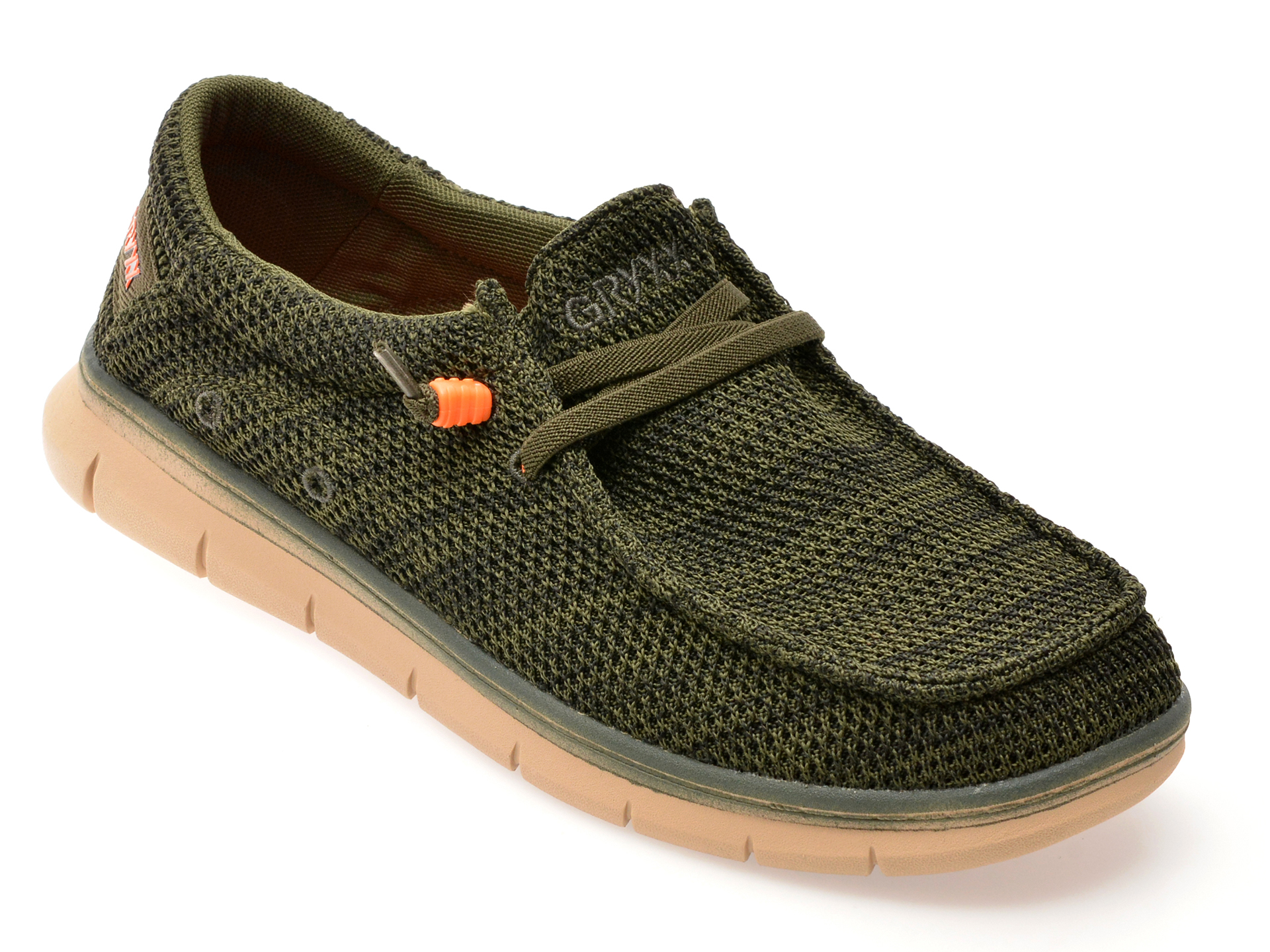 Mocasini Gryxx Kaki Textil | Confort Zilnic
