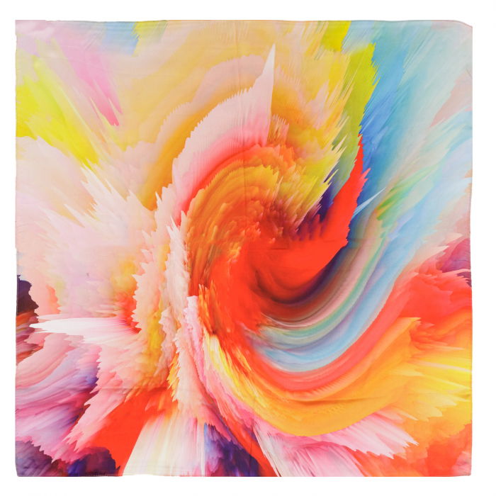 Esarfă Shopika Mătase 70x70cm Imprimeu 3D