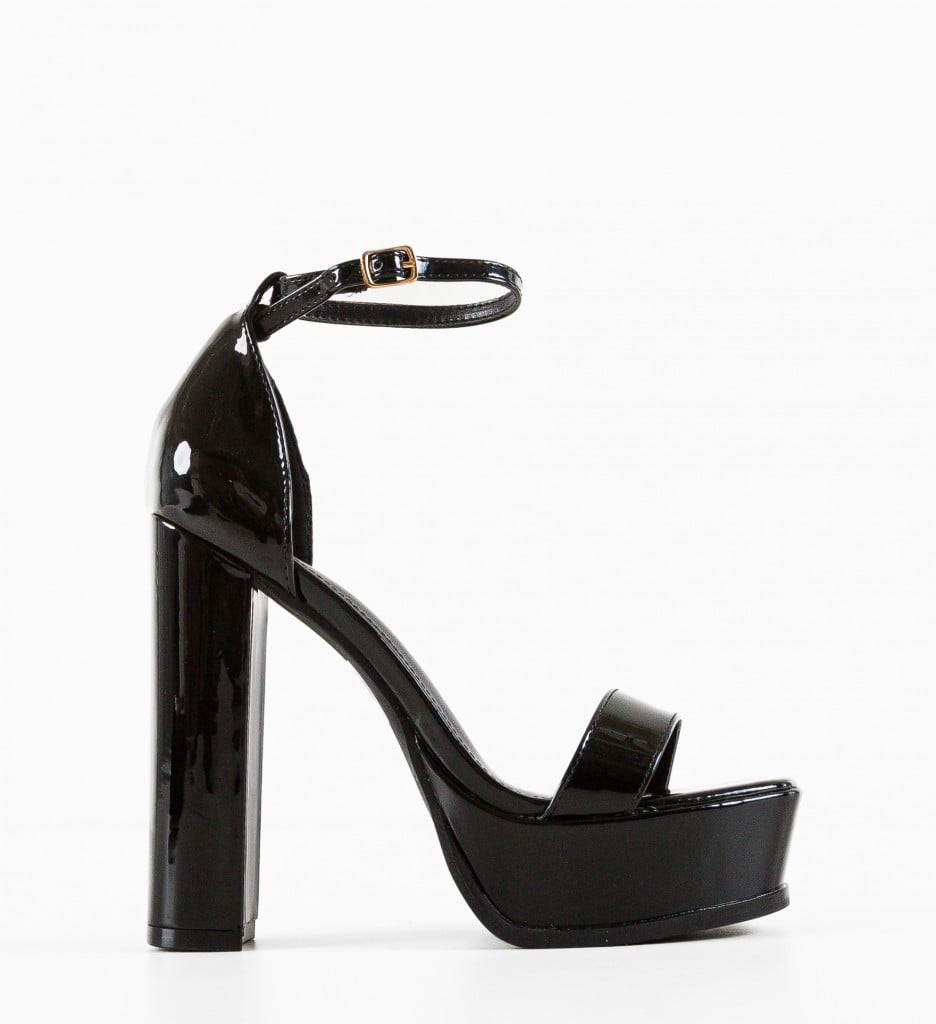 Sandale cu toc Buhy Negre - Eleganță și Stil - imagine 7