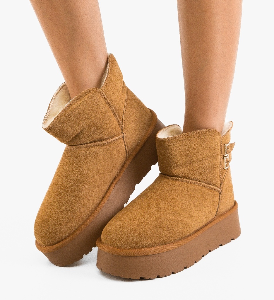 Cizme Ug Tieme Camel Depurtat - Confort & Stil