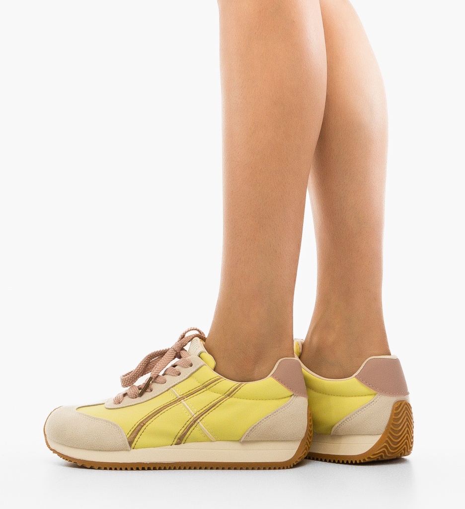 Sneakers Dama Ruben Galbeni - Confort și Stil - imagine 2