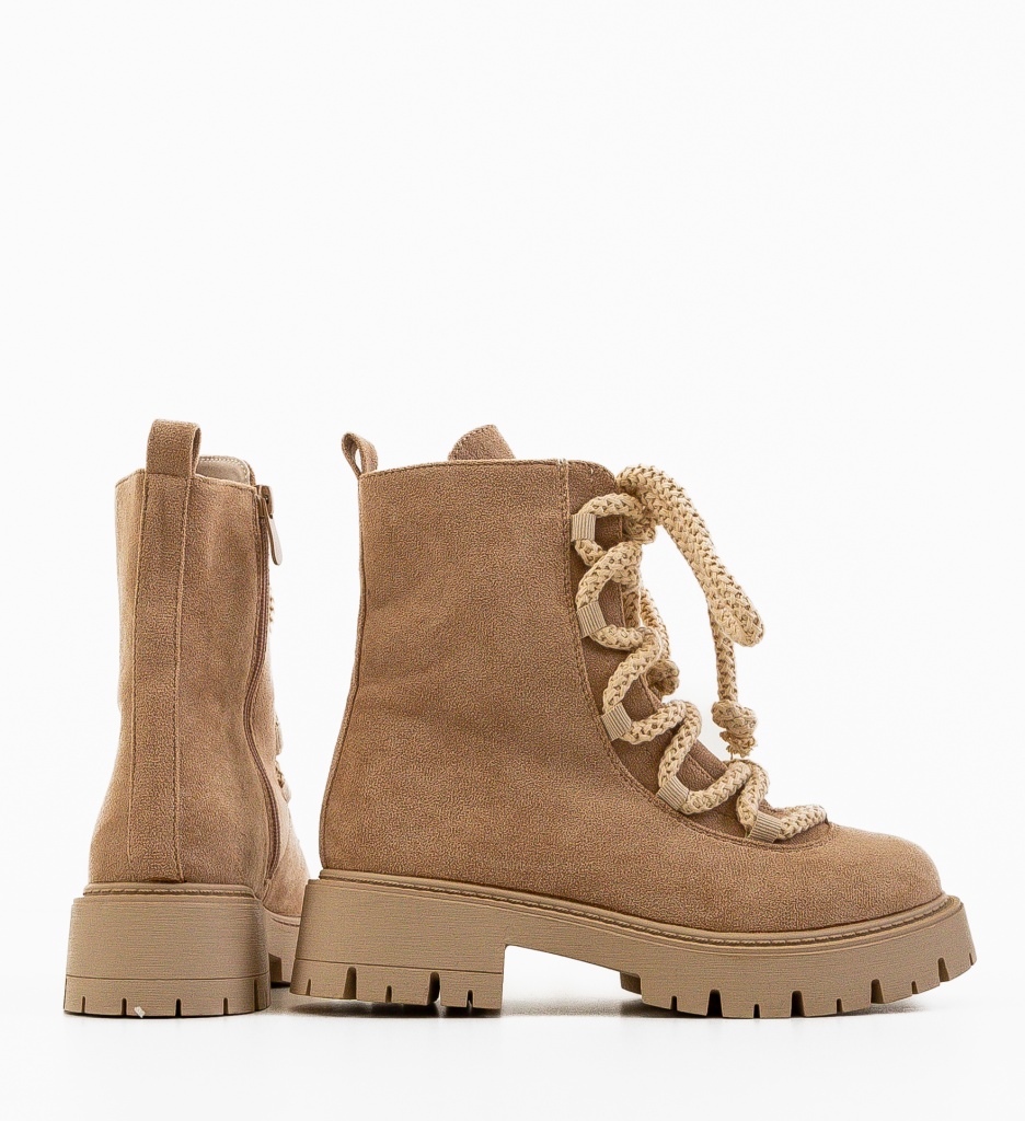 Ghete Kartat Bej - Eleganță și Confort - imagine 4