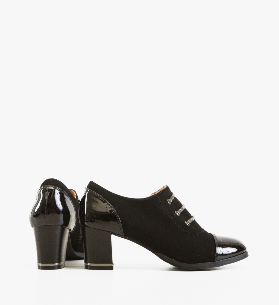 Pantofi dama Tylysh Negri eleganți cu toc - imagine 4