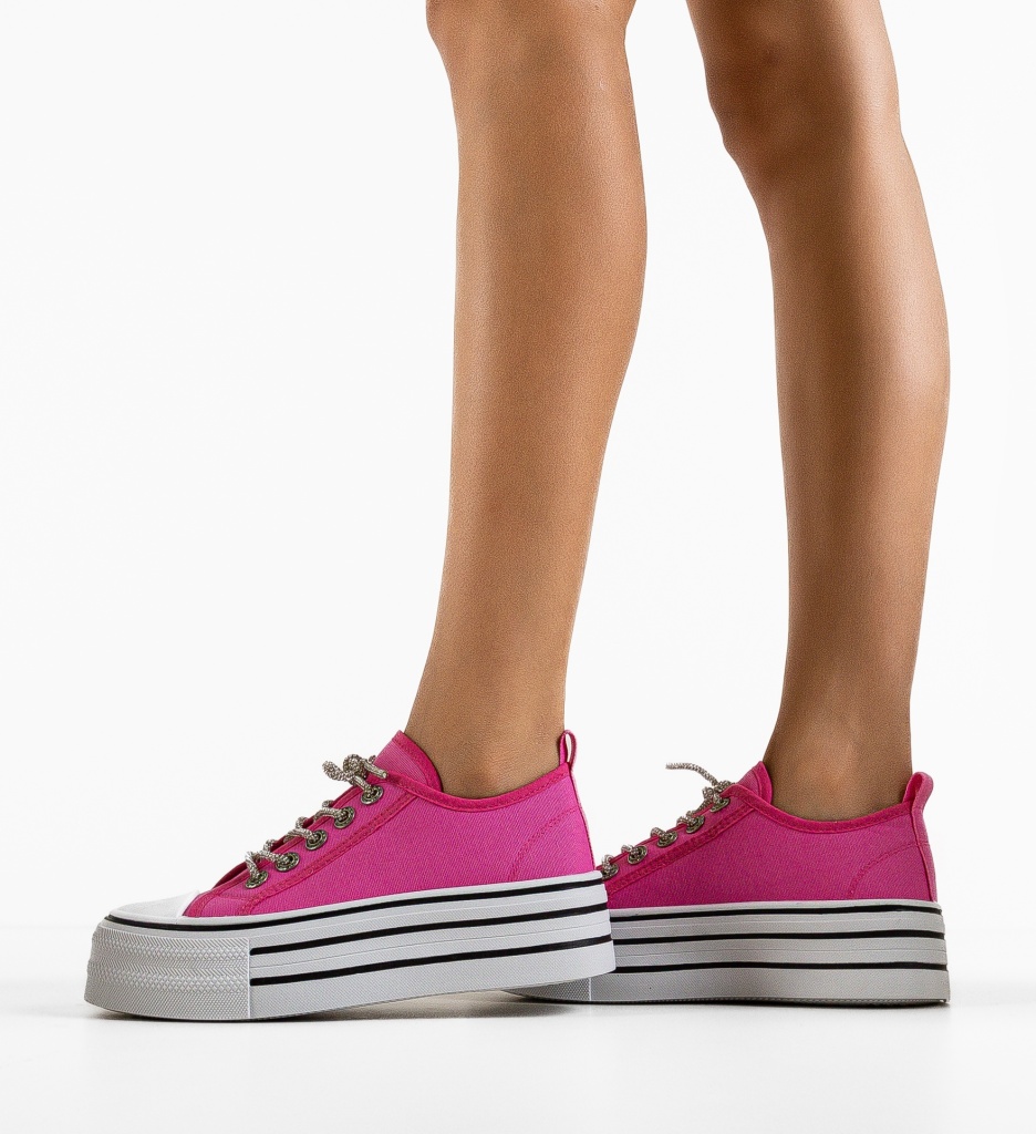 Sneakers Dama Steaia Roz - Confort și Stil - imagine 3