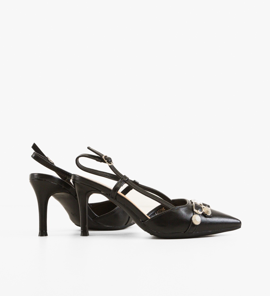 Pantofi Fleur Negri - Eleganță și Stil - imagine 4