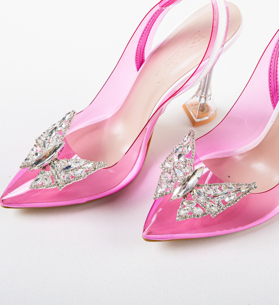 Pantofi Eyfel Roz - Eleganță și Stil - imagine 7