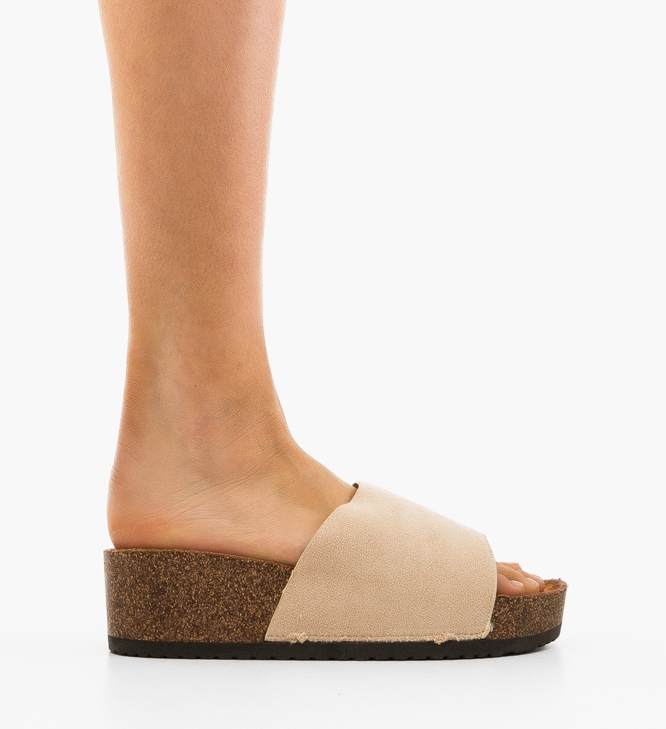 Sandale Tapan Dama Bej - Stil Casual Confortabil - imagine 6