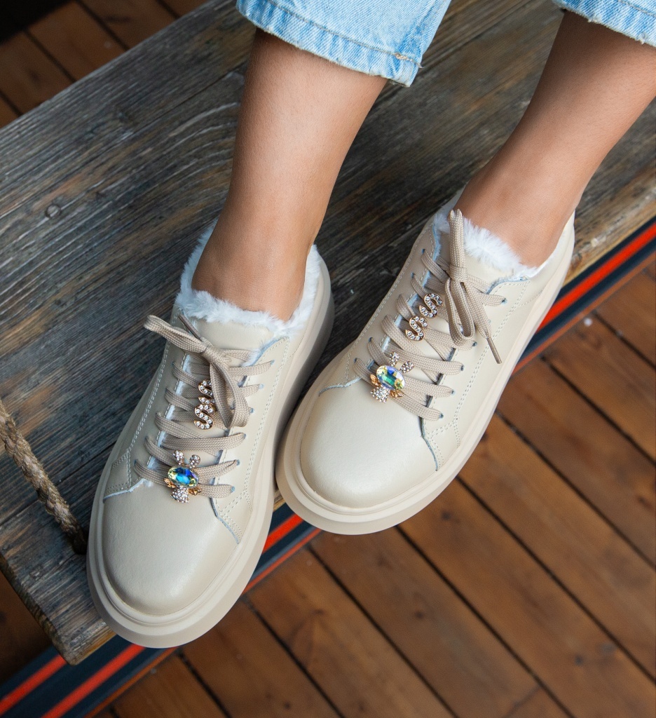 Sneakers Dama Neraro Bej | Confort și Stil - imagine 5