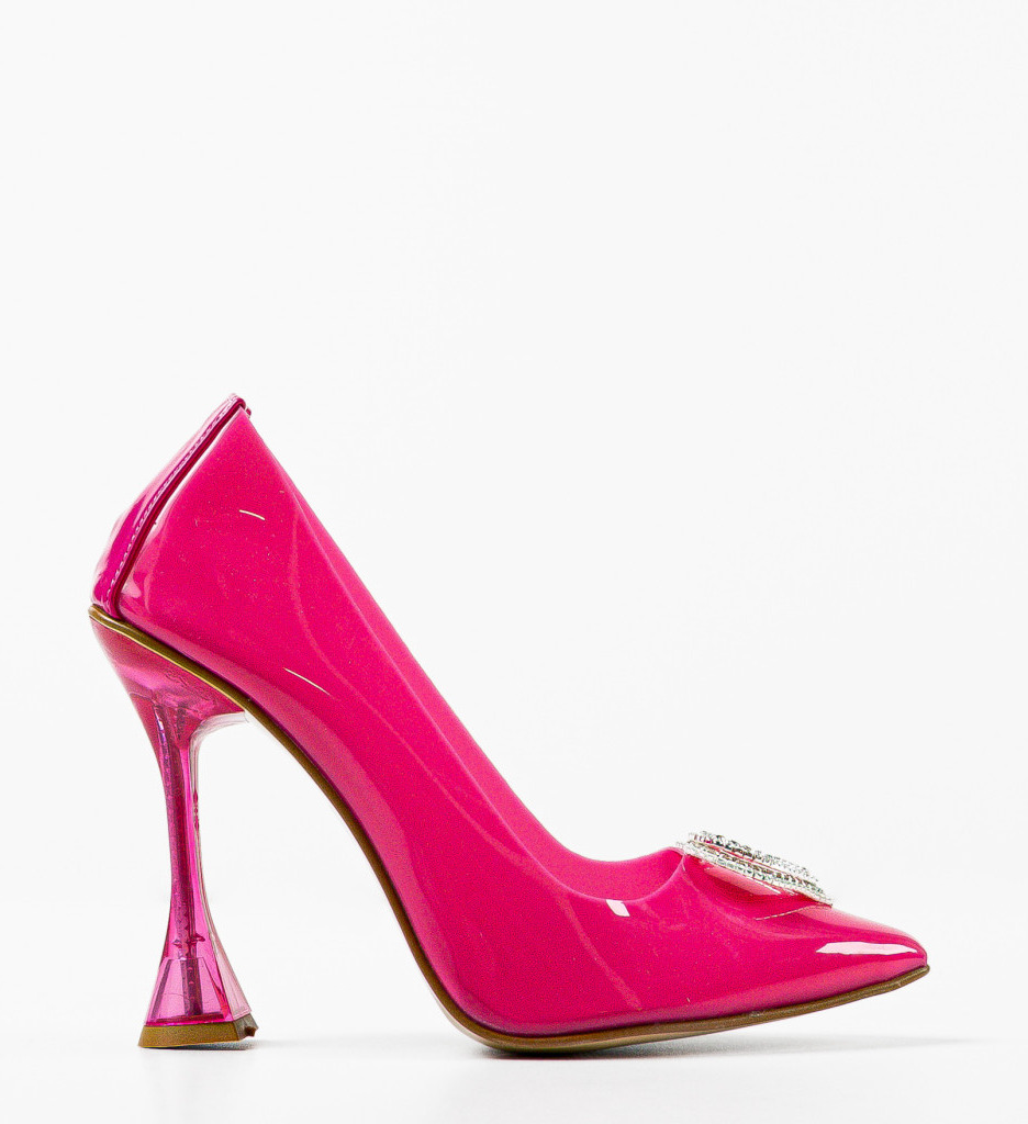 Pantofi Dama Myhear Roz 2 cu Toc Elegant - imagine 5